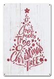 O' Christmas Tree Metal Sign