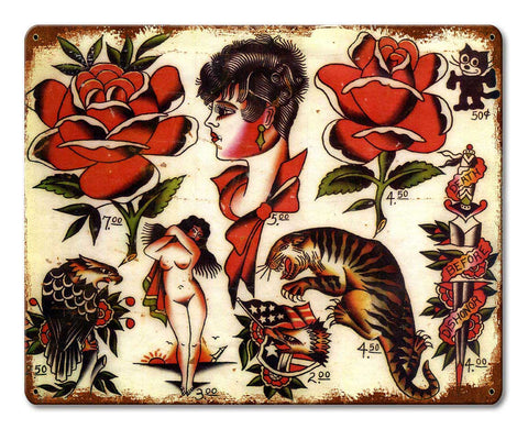 Tattoo Art 1 Metal Sign