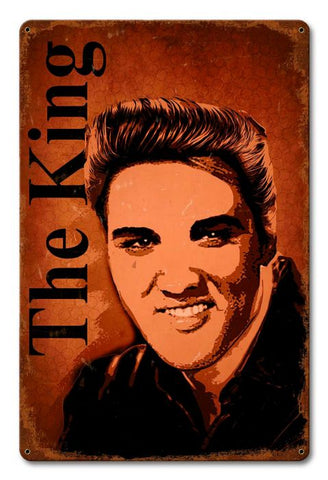 THE KING Metal Sign