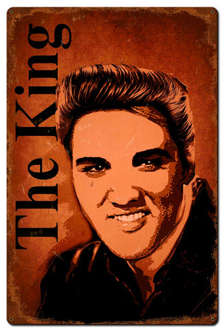 THE KING Metal Sign