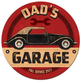 Dad's Garage Metal Sign