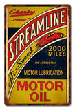 Streamline Motor Oil Metal Sign