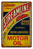 Streamline Motor Oil Metal Sign