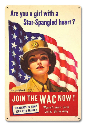 Womens' Army Corps Metal Sign