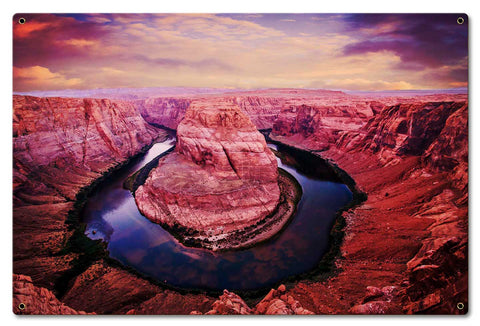 Horseshoe Bend Metal Sign