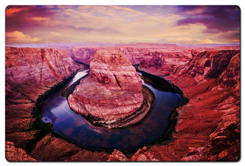 Horseshoe Bend Metal Sign