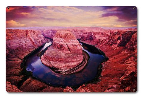 Horseshoe Bend Metal Sign