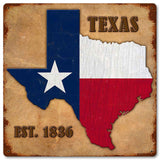 Texas Est. 1836 Metal Sign