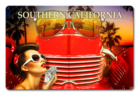 Southern California Lifestyle Metal Sign