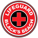 Lifeguard Blacks Beach Metal Sign
