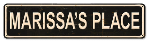STREET SIGN VINTAGE - Personalized Metal Sign