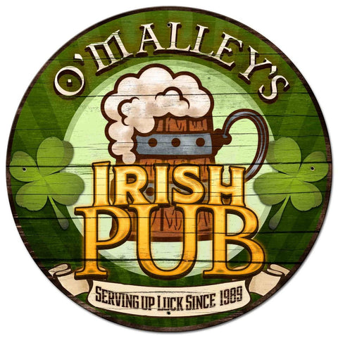 Irish Pub - Personalized Metal Sign