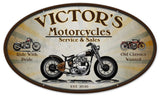 Motorcycle Sales Repair  - Personalized Metal Sign