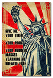 Statue Of Liberty Poster Metal Sign