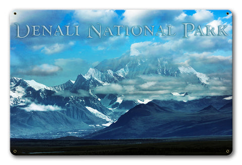 Denali 18 x 12 Satin Metal Sign