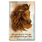 Horse Trust 12 x 18 Satin Metal Sign
