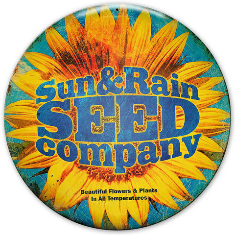 Sun Rain Seed Co 14 X 14 vintage metal sign Metal Sign