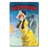 Theatrophone Metal Sign 12in X 18in Metal Sign