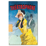 Theatrophone Metal Sign 16in X 24in Metal Sign