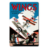 Wings Novel Cover Metal Sign 12in X 18in Metal Sign