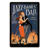 Jazz Babies Ball Metal Sign 12in X 18in Metal Sign