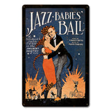 Jazz Babies Ball Metal Sign 12in X 18in Metal Sign