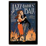 Jazz Babies Ball Metal Sign 16in X 24in Metal Sign