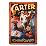 Carter The Great Metal Sign 12in X 18in Metal Sign