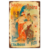 1900's Opera Metal Sign 16in X 24in Metal Sign