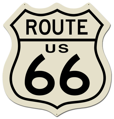 Route US 66 Metal Sign 28in X 29in Metal Sign