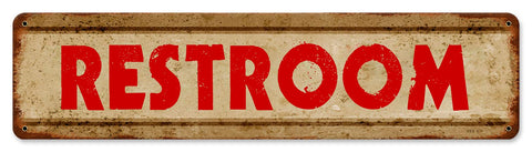 PTSB649   Restroom Metal Sign