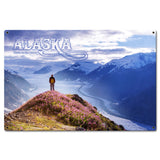 PTSB675   Alaska North To The Future Metal Sign