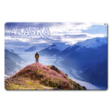 PTSB676 - Alaska North To The Future Metal Sign