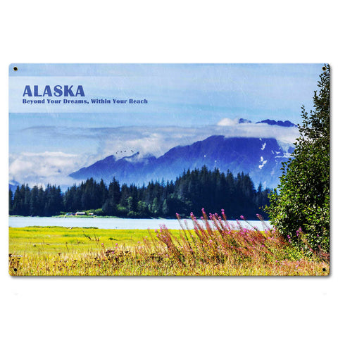 PTSB679   Alaska Beyond Your Dreams Metal Sign