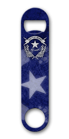 Nevada Battle Born 7 x 4 Bottle Opener Metal Sign