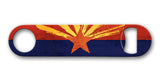 Arizona Flag 7 x 4 Bottle Opener Metal Sign
