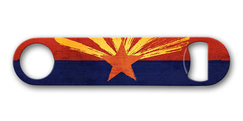 Arizona Flag 7 x 4 Bottle Opener Metal Sign