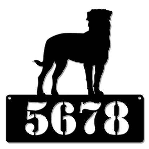 Rottweiler Address Sign  - Personalized Metal Sign