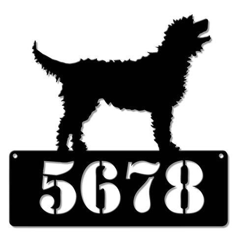 Labradoodle Address Sign    Personalized Metal Sign