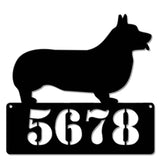 Corgi Pembroke Address  Sign - Personalized Metal Sign