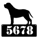 Mastiff Address  Sign   Personalized Metal Sign