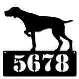 German Shorthair Pointer Address  Sign   Personalized Metal Sign