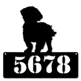 Shih Tzu Address  Sign - Personalized Metal Sign