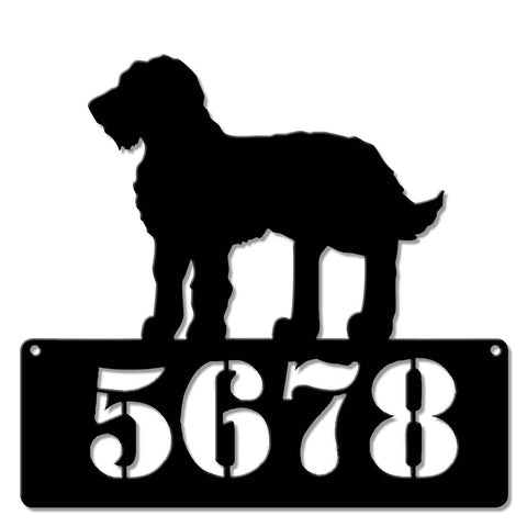 Goldendoodle Address  Sign - Personalized Metal Sign