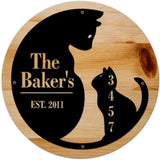 Cats  Name Est. - Personalized Metal Sign