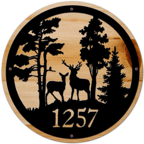 Forest--Number---Personalized-Metal-Sign