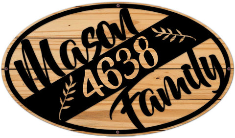 Diagonal-Family-Vintage-Sign---Personalized-Metal-Sign