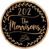 Family-Name-House-No-Script-Wreath----Personalized-Metal-Sign