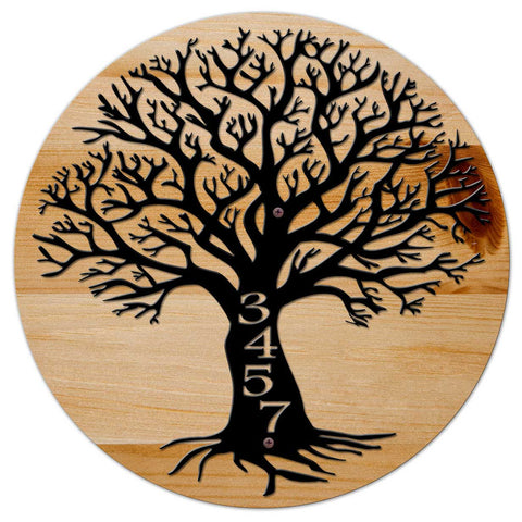 Tree--Number-Vintage-Sign---Personalized-Metal-Sign