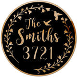 Hummingbird  Name Number - Personalized Metal Sign
